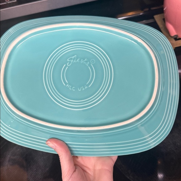 Fiestaware Rectangular Platter - Turquoise - Picture 2 of 2